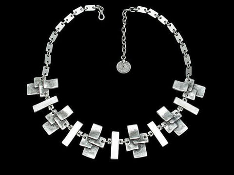 Modern Silver-Plated Necklace