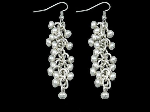 Modern Silver-Plated Earring