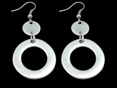 Modern Silver-Plated Earring