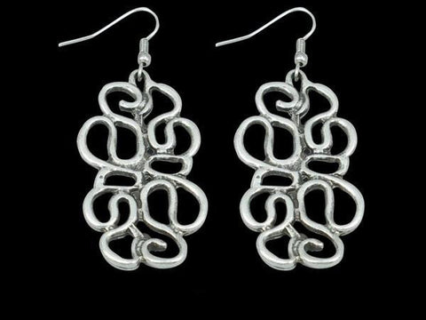 Modern Silver-Plated Earring