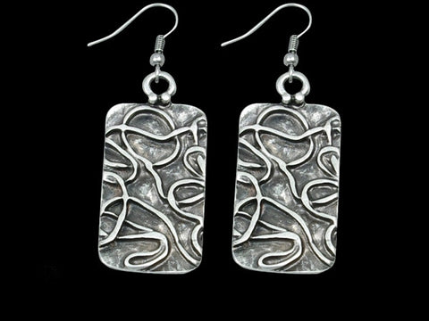 Vintage Silver-Plated Earring