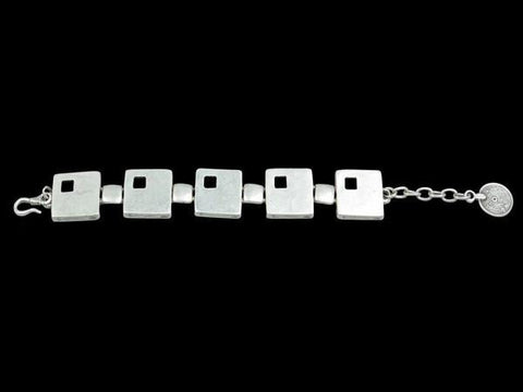 Modern Silver-Plated Bracelet