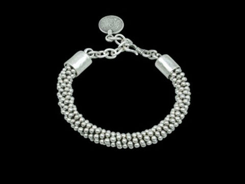 Modern Silver-Plated Bracelet