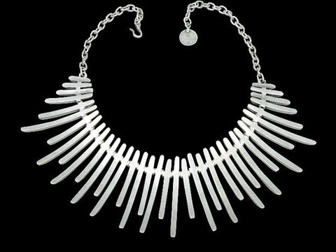 Ethnic Silver-Plated Necklace