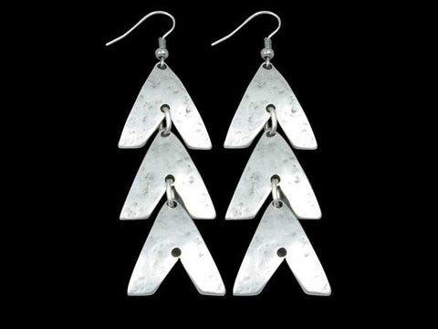 Modern Silver-Plated Earring