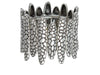 Ethnic Silver-Plated Cuff Bracelet