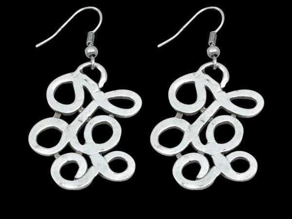 Modern Silver-Plated Earring