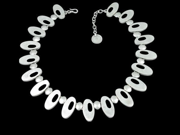 Modern Silver-Plated Necklace