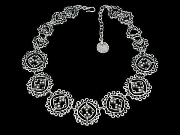 Oriental Silver-Plated Necklace