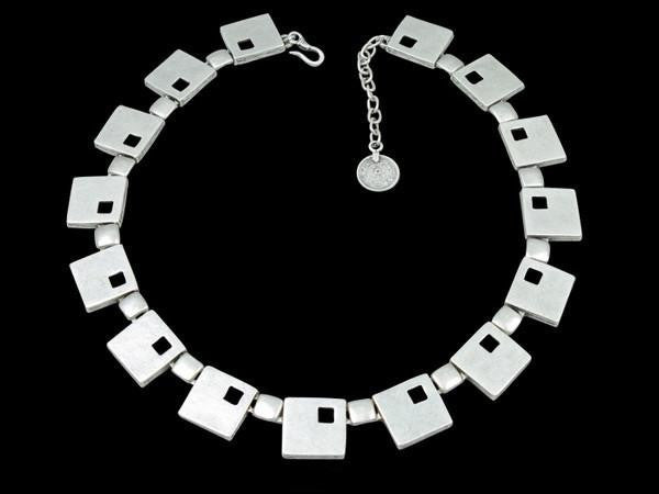 Modern Silver-Plated Necklace