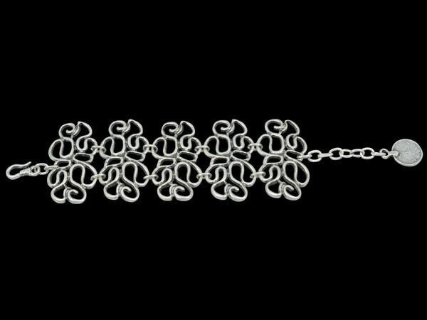 Modern Silver-Plated Bracelet